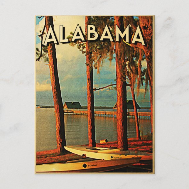 Vintage Alabama Vykort (Framsida)