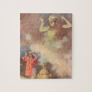 Vintage Aladdin och Genien av Lampan, Godwin Pussel