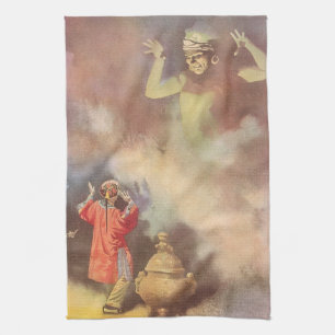 Vintage Aladdin och Genien i lampan, Godwin Kökshandduk