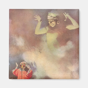 Vintage Aladdin och Lamp Genie, Godwin Magnet