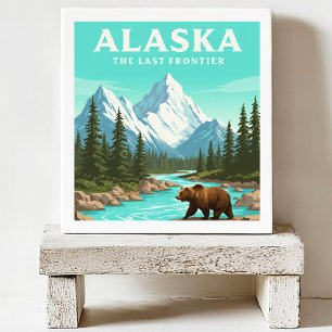 Vintage Alaska Kakelplatta
