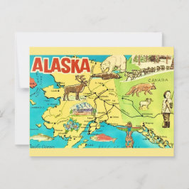 Vintage Alaska Kartpostkort Vykort