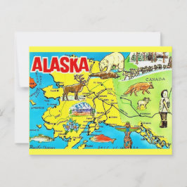 Vintage Alaska Kartpostkort Vykort