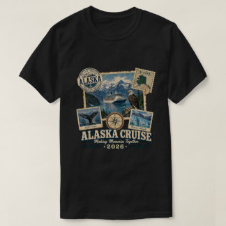 Vintage Alaska-kryssning 2026 | Familjeresa souven T Shirt