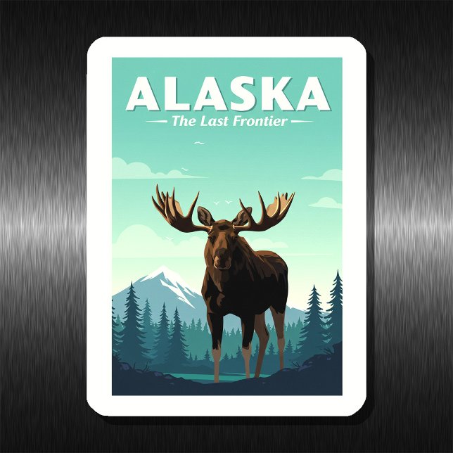 Vintage Alaska Magnet (Skapare uppladdad)