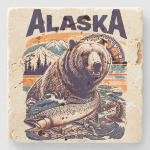 Vintage Alaska Nature Stenunderlägg