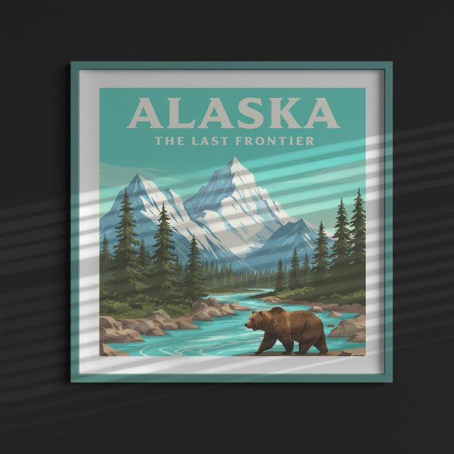 Vintage Alaska Poster (Skapare uppladdad)