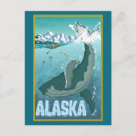 Vintage Alaska-resevykort Vykort