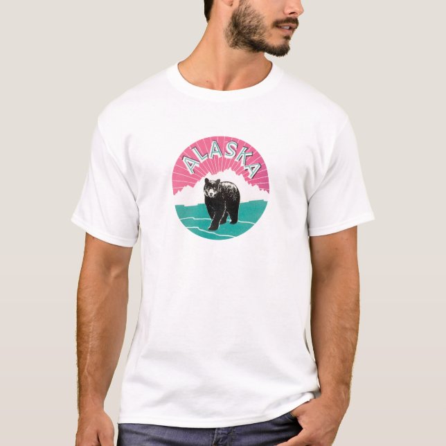 Vintage Alaska T Shirt (Framsida)