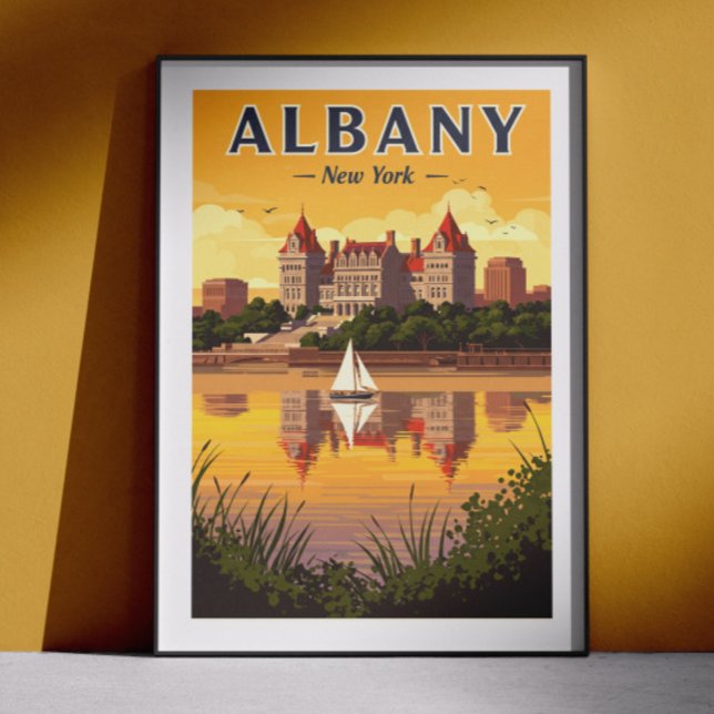 Vintage Albany New York Poster (Skapare uppladdad)