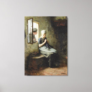 Vintage Albert Neuhuys Fishermans Courtship Canvastryck