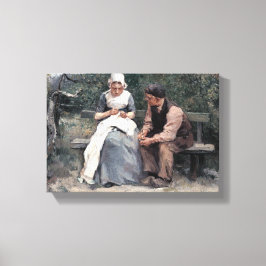 Vintage Albert Neuhuys Vår Canvastryck