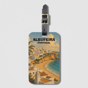 Vintage Albufeira Portugal Algarve Resa Bagagebricka