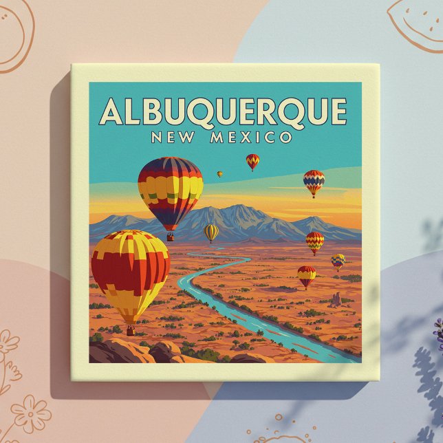Vintage Albuquerque New Mexico Kakelplatta (Skapare uppladdad)