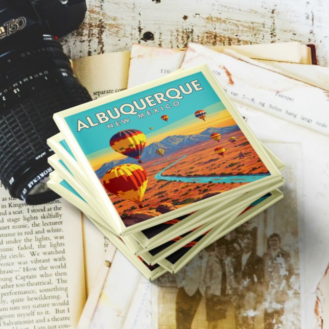 Vintage Albuquerque New Mexico Magnet (Skapare uppladdad)