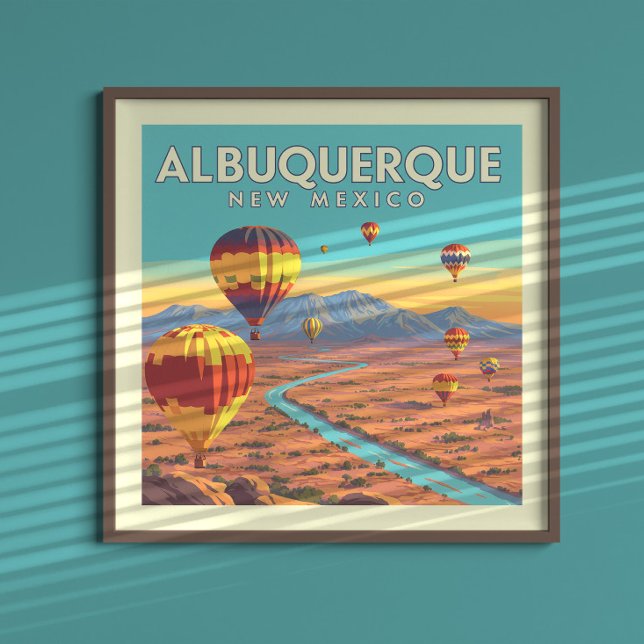 Vintage Albuquerque New Mexico Poster (Skapare uppladdad)
