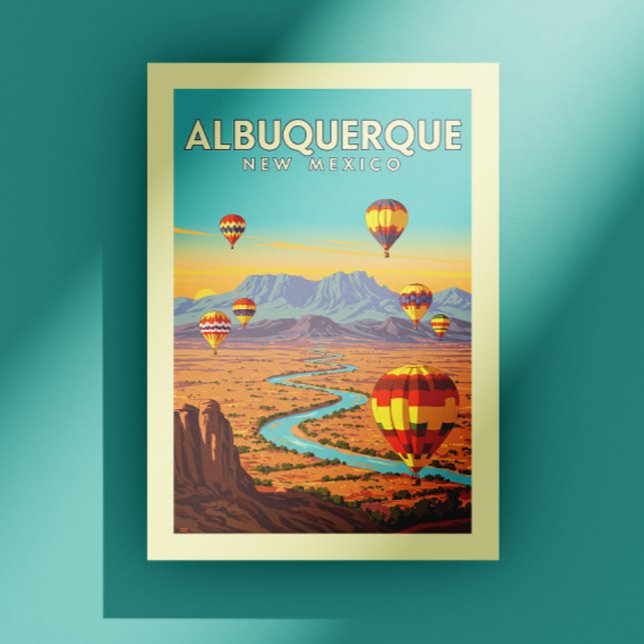 Vintage Albuquerque New Mexico Vykort (Skapare uppladdad)