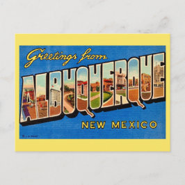 Vintage Albuquerque NM Hälsning Vykort