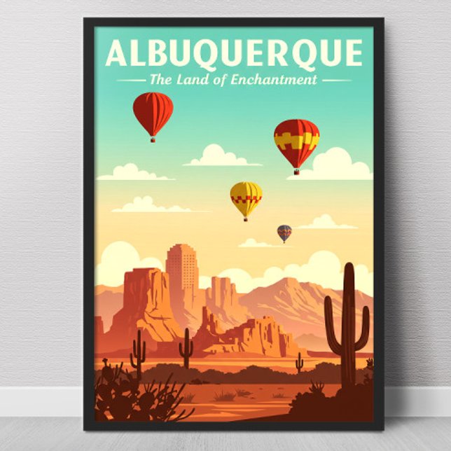 Vintage Albuquerque Poster (Skapare uppladdad)