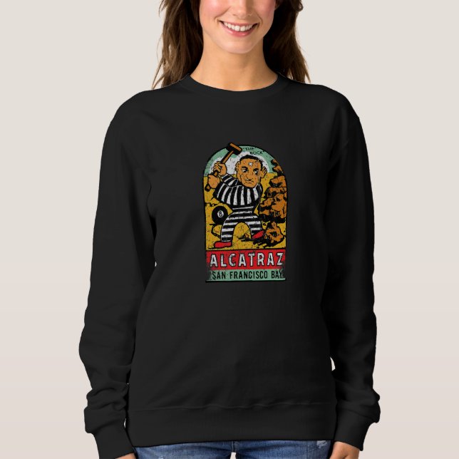 Vintage Alcatraz Prison T Shirt (Framsida)