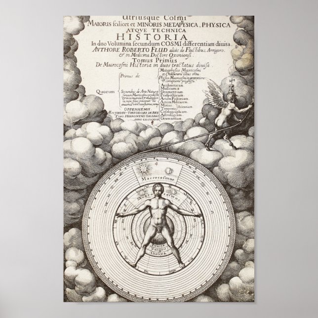 Vintage Alchemical Illustration Poster (Framsidan)