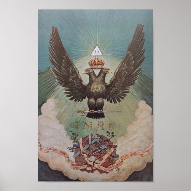Vintage Alchemical Illustration Poster (Framsidan)