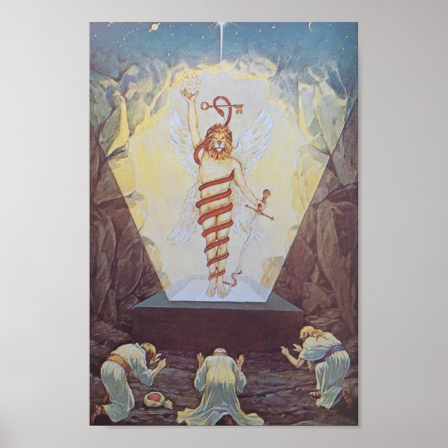 Vintage Alchemical Illustration Poster (Framsidan)