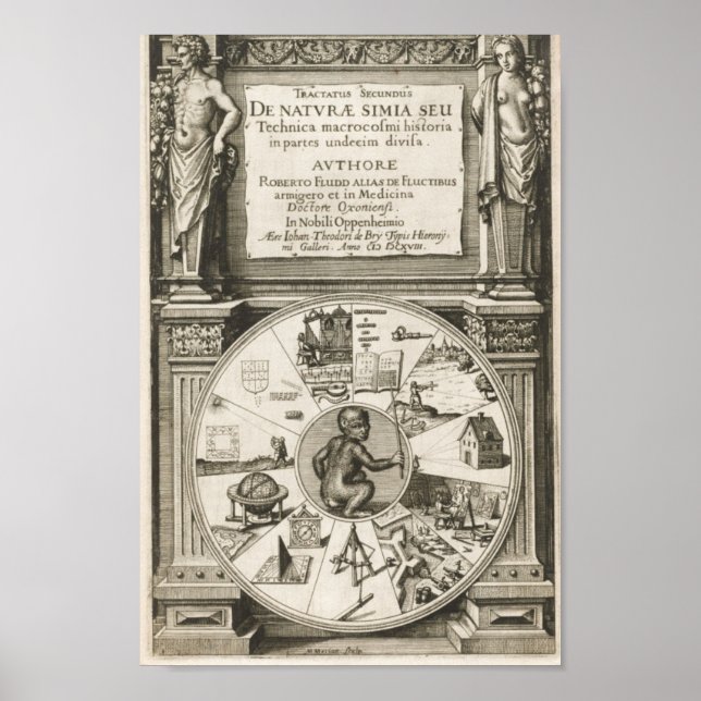 Vintage Alchemical Illustration Poster (Framsidan)