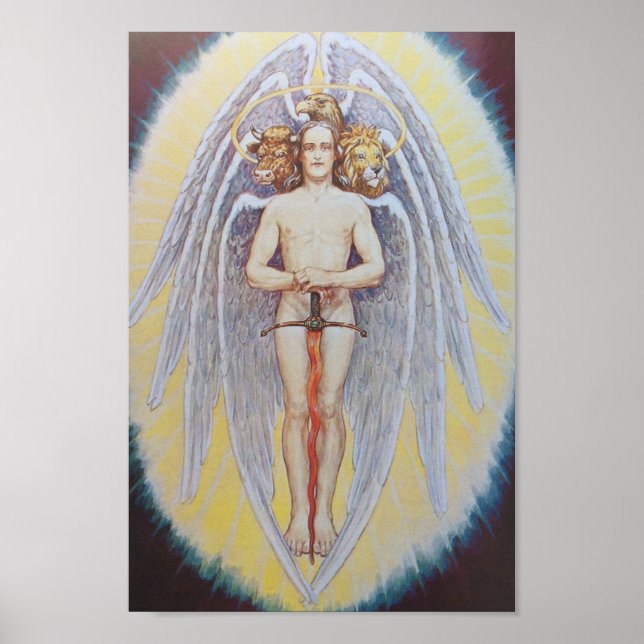 Vintage Alchemical Illustration Poster (Framsidan)