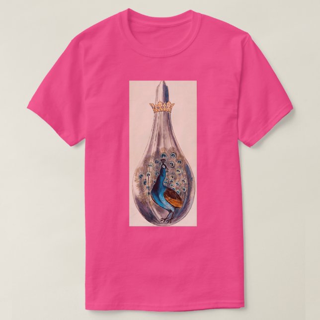 Vintage Alchemical Peacock T Shirt (Design framsida)