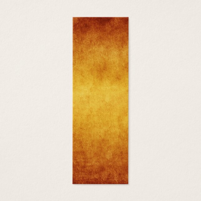 Vintage Åldras Amber Burnt Umber Parchment Papper Litet Visitkort (Framsidan)