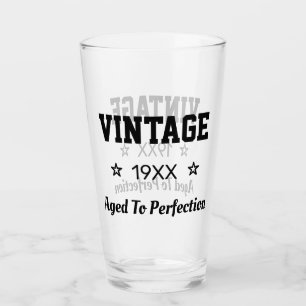 Vintage Åldras till Perfektion Anpassningsbar år G Glaskopp