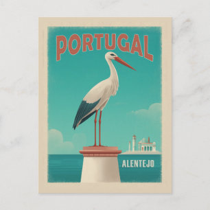 Vintage Alentejo Portugal Travel Vykort