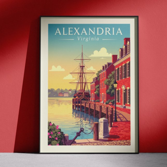 Vintage Alexandria Virginia Poster (Skapare uppladdad)