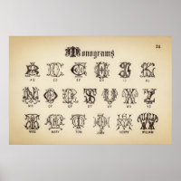 Vintage Alfabet/Monogram