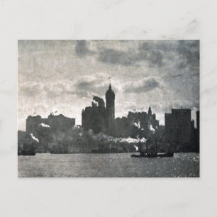 Vintage Alfred Stieglitz Lower Manhattan Poster Vykort
