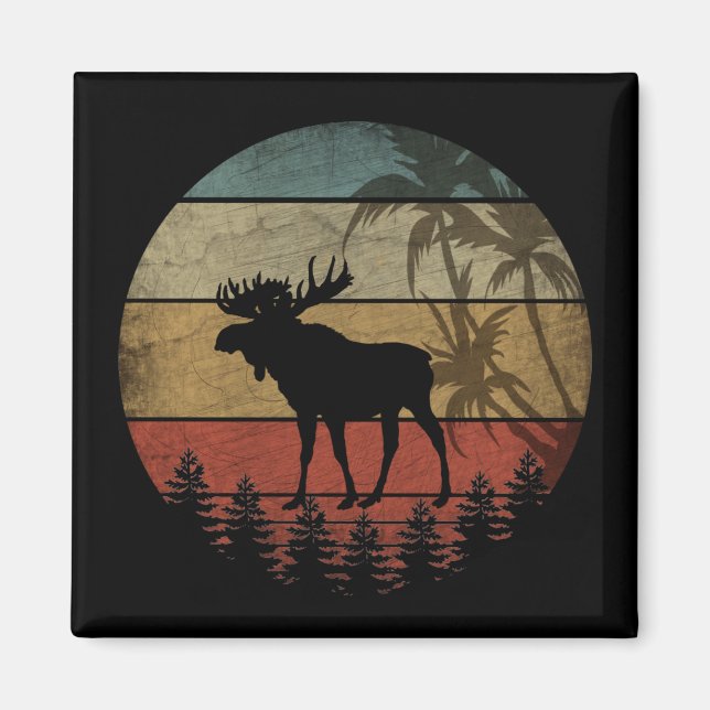 VINTAGE ÄLG MAGNET (Framsidan)