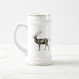 Vintage Älg och Namn Design Sejdel