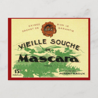 Vintage Algerian Vin , Mascara Vieille Souche Vykort