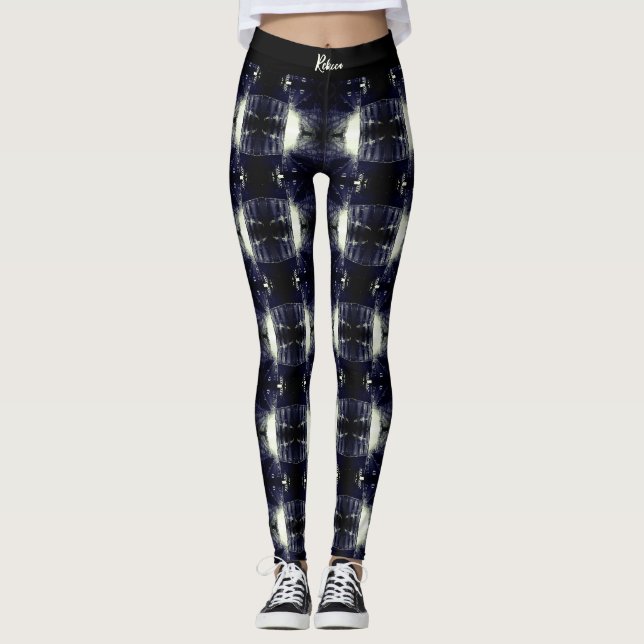 Vintage Algeriet Alger bilar byggnad Leggings (Framsida)