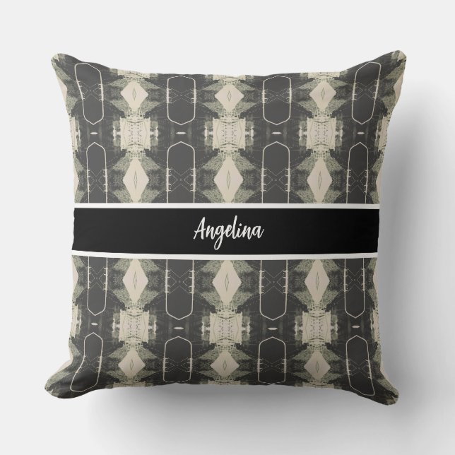 Vintage Algeriet Alger byggnadsöversikt  Kudde (Framsida)