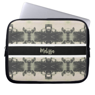 Vintage Algeriet Alger stadsbyggnad Laptop Fodral