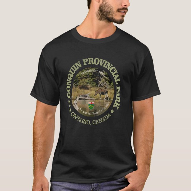 Vintage Algonquin Provinsdelstatsparken Par T Shirt (Framsida)