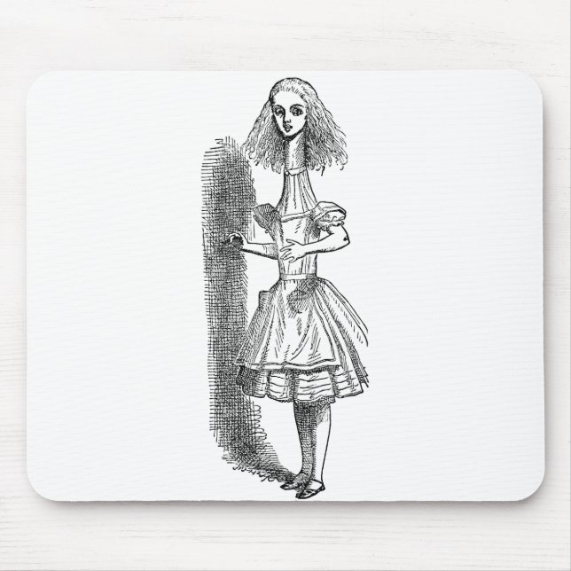 Vintage Alice Äventyr i Wonderland av Tenniel Musmatta (Framsidan)
