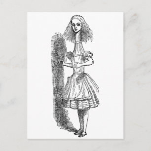 Vintage Alice Äventyr i Wonderland av Tenniel Vykort
