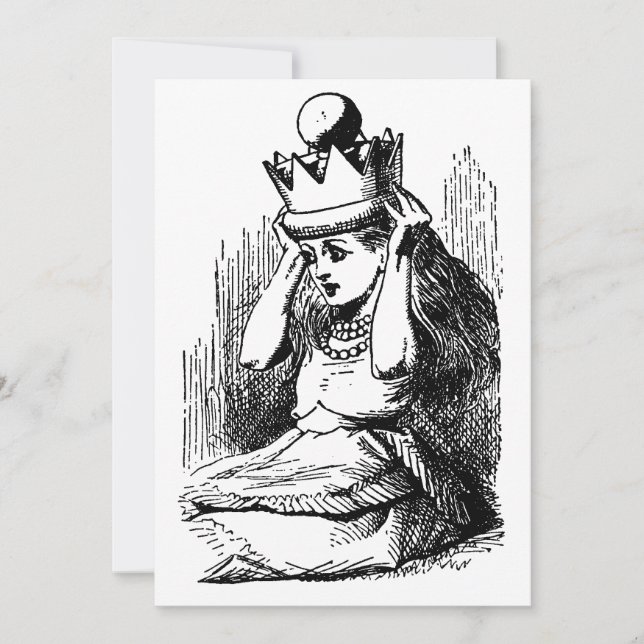 Vintage Alice i Underlandet, Alice med drottningen (Framsida)