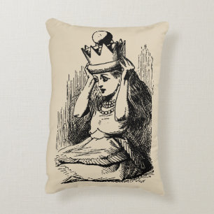 Vintage Alice i Underlandet, Alice med drottningen Prydnadskudde