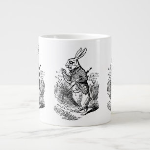 Vintage Alice i Underlandet den Vita Kaninen Urklo Jumbo Mugg