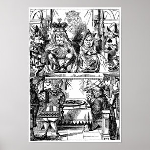 Vintage Alice i underlandet, drottning av Hearts-r Poster