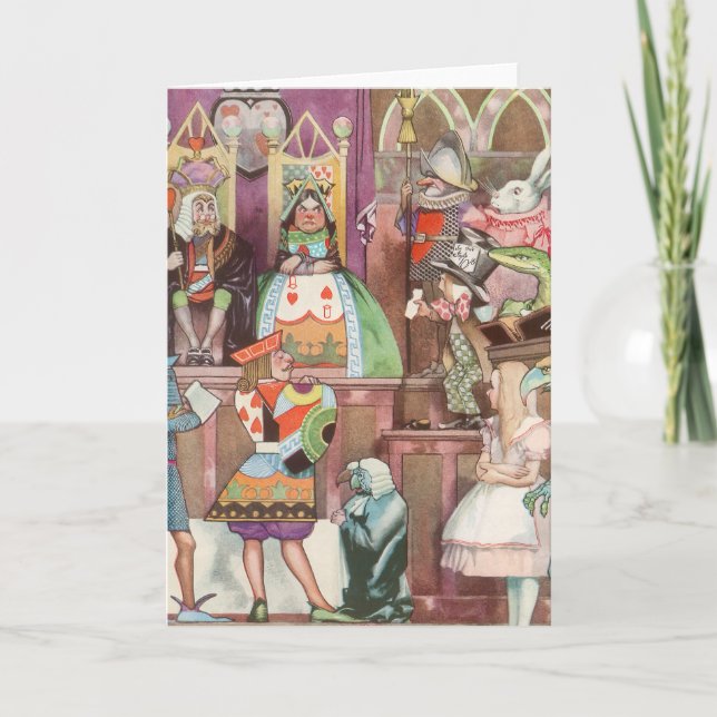 Vintage Alice i underlandet, Hearts drottning Kort (Framsida)